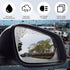 2 PCS Car Rearview Mirror Rainproof Film, 3.93" x 5.7" PET Oval Anti-fog Anti-glare Reversing Mirror Reflective Film, Lotus Leaf Water-repellent E...