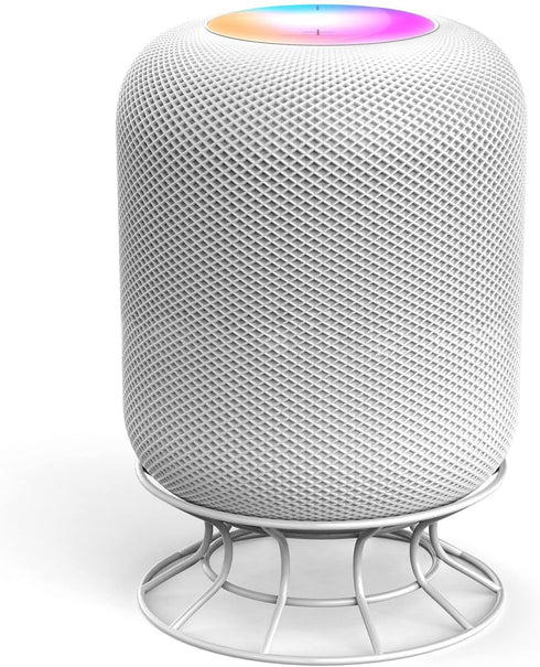White Mini Smart Speaker Table Stand Sound Box Support Audio Bracket Compatible with HomePod...