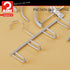 Mawa by Reston Lloyd Non-Slip Space-Saving Clothes Hanger for Belts with 4-Hooks, Style GH, Set of 2, Silver...