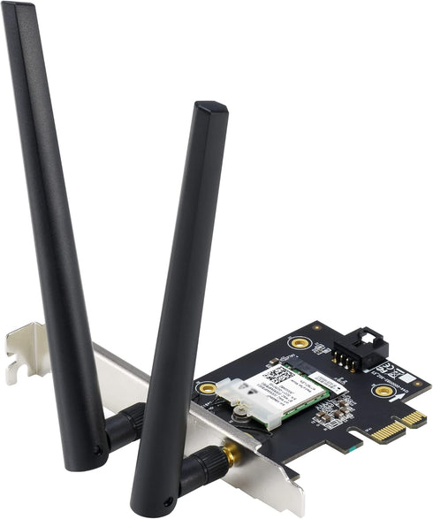 ASUS AX1800 PCIe WiFi Adapter (PCE-AX1800) - WiFi 6, Bluetooth 5.2, Ultra-Low Latency Wireless, 2 External Antenna, Supporting Total Data Rate up ...