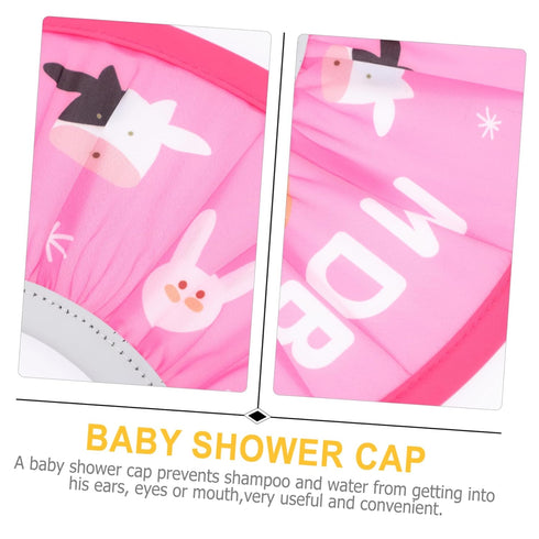 Totority 1pc Shampoo Cap Baby Toddler Bonnet Newborn Hats Toddler Shower Hat Hair Washing Shield Newborn Shampoo Bath Visor Cap Dolphin Balloons H...