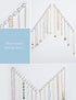 Mymazn 2 Pack Acrylic Necklaces Holder Hanging Jewelry Organizer Wall Mounted Necklace Hangers with 12 Hooks, Clear Jewelry Hangers for Necklace O...