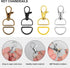 100PCS Premium Swivel Snap Hooks and D Rings, Swivel Snap Hooks for Keychain and Sewing Project(3/4" Inside Width) Silver...