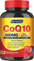 CoQ10 600 mg Softgels CoQ10 Supplement - CQ10 Coenzyme-Q10 with Omega 3 & PQQ & Vitamin E Support Heart & Antioxidant & Cellular Energy | 60 Servi...