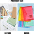 EOOUT 14 Pack Plastic Envelopes Poly Envelopes, Clear Document Folders Plastic File Folders with Snap Closure, 7 Colors, Letter A4 Size File Envel...