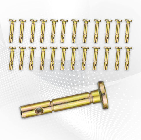 25 pcs Shear Pins + 25 pcs Cotters Pins for Snowblower - Replacement 738-04124A and 714-04040 Shear Pin Kits Compatible with MTD Cub Cadet Craftsm...