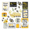 Eureka The Hive Motivational Gallery Wall Bulletin Board Set, 34 Pieces (EU-847809)...