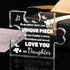 Daughter Birthday Gift from Mom Engraved Acrylic Puzzle Plaque Daughter Gifts - 3.35 x 2.76 Inch Desk Decoration Gift for Daughter Graduation Gift...