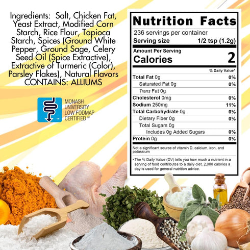 Smoke n Sanity Chicken Base - Certified Low FODMAP Seasoning - Gluten Free - Dairy Free Low FODMAP Chicken Broth (10.0 oz)...