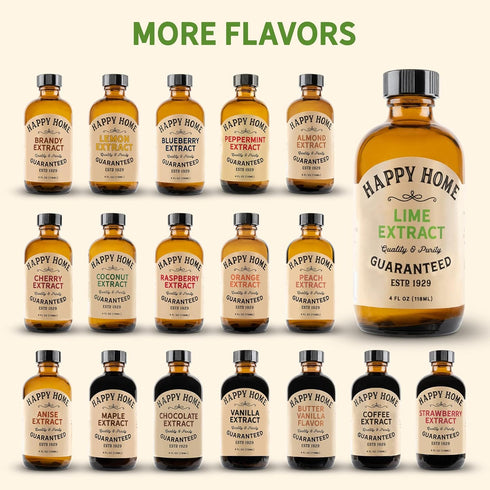 Happy Home Natural Lime Flavor - Certified Kosher, 4 oz....