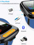 Bluetooth FM Transmitter Car Adapter,Support Wireless Handsfree Call and MP3 Music/APP Audio Play,1.8" Color Screen,3 USB Charger,3.5mm AUX Port,C...