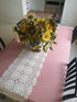 Damanni Oval Cotton Handmade Crochet Lace Table Runner Doilies Dresser Scarf ,15 Inch by 63 Inch?Beige...