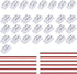 2 Pin 5mm COB LED Strip Connectors Transparent Solderless, 8 Pcs Strip to Strip, 22 Pcs Strip to Wire, 11 Pcs 22AWG 15cm/5.9in Long Extension Wire...