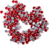Dowarm Hotfix Crystal Rhinestones, Hot Fix Crystals for Crafts Clothes, Flatback Glass Crystal for Decoration, Round Gems (Siam/Red, SS30 288PCS)...