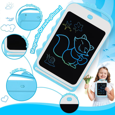 LCD Writing Tablet for Kids,8.5inch LCD Writing Tablet Boy/Girl Doodle Board Toy for 3-12 Year Olds Educational Birthday Gift (8.5 Inch Blue)...