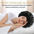 Satin Bonnet Silk Bonnet Hair Bonnet for Sleeping Women,Large Double Layer Satin Hair Bonnet for Sleeping with Adjustable Tie Band,Soft Elastic Br...