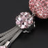 OTOSTAR Bling Crystal Ball and Drops Car Hanging Accessories, Car Rear View Mirror Pendant Charms Interior Sun Catcher Ornament, Bling Car Accesso...