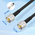 Superbat UHF Male PL-259 to UHF Male PL-259 Low Loss Digital Coax UHF Jumper Cable (2ft RG58) for HAM & CB Radio,Antenna Analyzer,Dummy Load,SWR M...