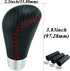 Abfer Leather Shift Knobs Car Gear Stick Handle Shifter Knob Fit for Most Manual Transmission Vehicles (Red)...