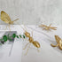 Gold Ant Sculpture Solid Metal Insect Ornament Mini Ant Figurine for Home Office Garden Desktop Decor...