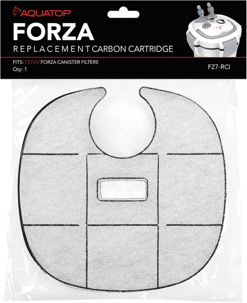 Aquatop Replacement Carbon Cartridges – Fits Forza FZ7 Canister Filters, Aquarium Filter Refills, Keeps Water Crystal Clear, Fish Filter Cartridge...