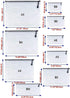 Oaimyy-A4(9"x 13",12 Pcs),Plastic Mesh Zipper Pouch Document Folders Bag Zip File Folders for School Office Supplies, Travel,Puzzles Games Organiz...