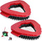 2PCS Spin Mop Scrub Brush Head Compatible with EasyWring 1 Tank System, Floor Scrubber Mop Replace Head, Hard Bristle Cleaning Brush for Bathroom,...