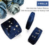 BENECREAT 6.6 Yards 3 Sizes Velvet Ribbons with Star Pattern Drak Blue Double Faced Velvet Ribbon for Sewing Craft, Mother's Day Festival Gift Pac...