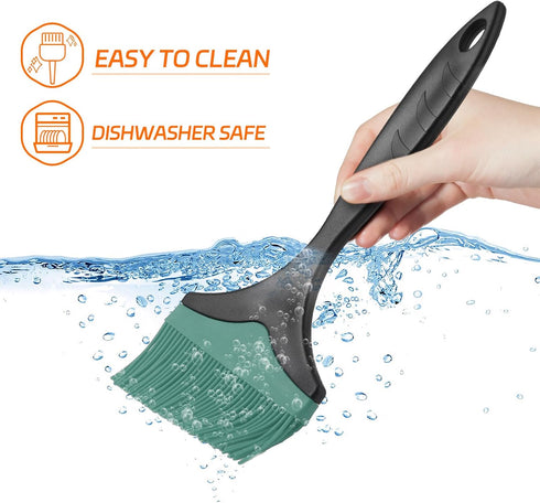 Large Silicone Grill Basting Brush - 3.95inch Extra Wide Silicone Basting Brush for Grilling,Heat Resistant Brushes Spread Oil Butter Sauce for Co...