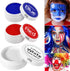 DE'LANCI 4th of July Face Paint 200g, USA Flag Red White Blue Face Body Painting 3 Color, Prides Face Painting Makeup for Patriotic Veterans Day I...