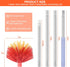 Cobweb Duster with Extension Pole, 59" Adjustable Stainless Steel Pole, Washable Duster with Medium-Stiff Bristles for Ceiling Fan, High Ceilings,...