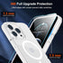 SUPFINE Magnetic for iPhone 12 Pro Max Clear Case (Compatible with MagSafe) (Never Yellow) (Ultra Slim) (2X Tempered Glass Screen Protector) Light...
