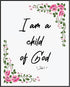 Posterizer 1 pcs-I'm A Child of God-Religious Posters-Typography Art-Gifts for Christians - Decor for Home & Office- UNFRAMED Wall Art...