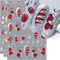 Christmas 5D Nail Art Stickers Self-Adhesive Embossed Snowflake Nail Decals Red Christmas Balls Nail Stickers Xmas Jingle Bells Nail Art Supplies ...