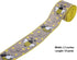 ATRBB Honey Bee Wired Edge Ribbon, Cute Honeybee and Polka Dot Print Ribbon for Wreaths, Gift Wrapping and Party Decoration, 10 Yards by 2.5 Inche...
