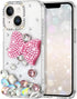 Compatible with iPhone 15 Case Bling Diamond Glitter Rhinestone for Girls Women Cute Sparkly Shiny Gem 3D Bowknot Crystal Girly Luxury Fashion Cle...