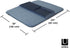 Umbra Udry Dish Rack and Microfiber Drying Mat – Space-Saving Design Folds Up for Easy Storage, Basic Rack, Denim...