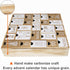 Juegoal Advent Calendar with 25 Drawers Countdown to Christmas, Refillable Wooden Advent Xmas Gift for Kids, 12 Inches Tall...
