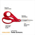 Fiskars Petite Left Handed Scissors, Crafting and Sewing Stainless Steel Scissors for Smaller Hands, Ergonomic Handle, Paper and Fabric Supplies f...