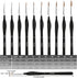 10 PCS Miniature Paint Brushes Kit, Fine Detail Painting Brush Micro Professional Tiny Paints Brush Set for Watercolor, Oil, Face, Acrylic, Nail, ...