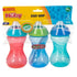 Nuby Clik-It Soft Spout No-Spill Easy Grip Sippy Cup for Boys - (3-Pack) 10 Oz - 6+ Months...