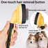 Self cleaning slicker brush for dogs and cats, skin-friendly grooming cat brush, easy-to-clean dog hair brush, depilatory brush, hair brush puppy ...