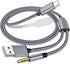 USB C to 3.5mm Aux Audio Cable with Charging, 2 in 1 USB C to 3.5mm Car Stereo Headset Audio Cable with PD 18W Charging Compatible with iPhone 15/...