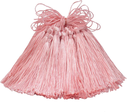 Aokbean 100pcs 5 Inches Handmade Silky Floss Soft Craft Bookmark Tassels with Loops for DIY, Jewelry Making, Graduation Tassel,Bookmarks,Souvenir ...