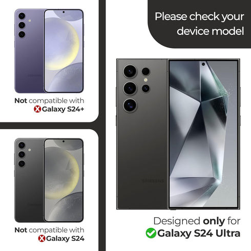 ArmorSuit 2+2 Pack for Samsung Galaxy S24 Ultra 6.8" Tempered Glass Screen Protector + Lens Protector Case Friendly 9H MilitaryShield (w/Alignment...