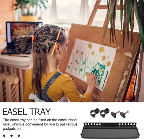 Accessories Replacement Easel Tray Shelf Easel Small Tray Easel Attachment Tray Trays for Easel Multi-use Easel Plate Easel Rack Replacement Tray ...
