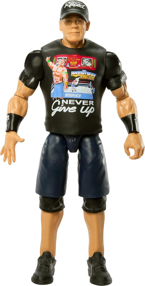 WWE Action Figure, 6-inch Collectible John Cena with 10 Articulation Points & Life-Like Look...