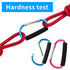 4 Pack Large Carabiner 5.5" D Style Click and Carry Bag Carrier Stroller Hooks(Light Blue and Rose red)...