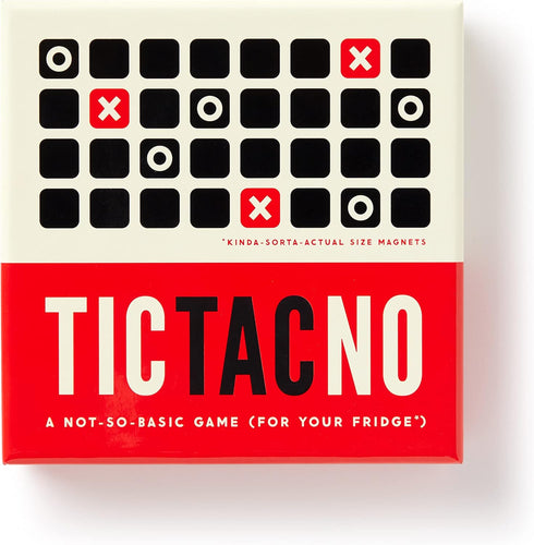 Brass Monkey Tic Tac No – Not So Basic Magnetic Fridge Game with Instruction Book...