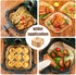 7.5 Inch Air Fryer Parchment Paper Liners Square,150 Pcs Non-stick &Oil-proof Disposable Air Fryer LIners for 2-5 QT Frying,Baking,Roast,Microwave...